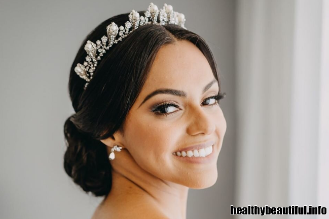Classic Updo with a Tiara Instructions