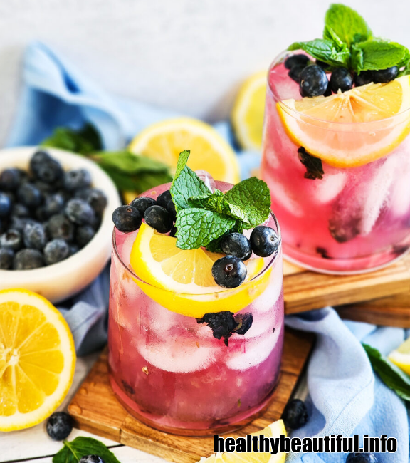 Minty Blueberry Lemonade