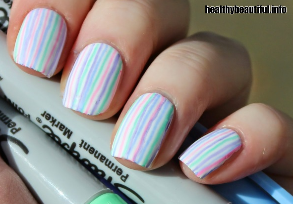 Dotted lines forming a whimsical pattern on a pastel base